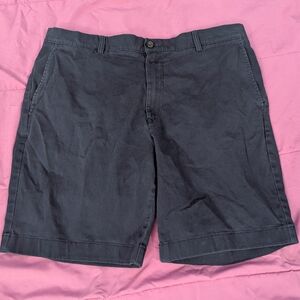 Roundtree & Yorke Men's Dark Gray Flat Front Shorts